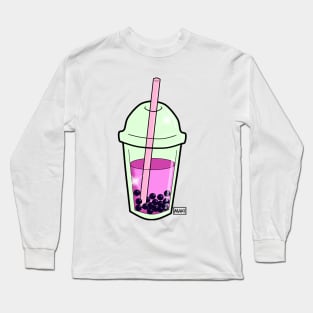 Pink bubbletea Long Sleeve T-Shirt